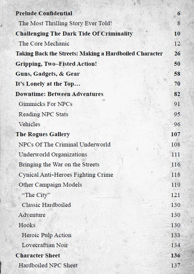 Hardboiled - A Pulp Noir RPG of Mystery, Mayhem, & the Macabre (PDF)
