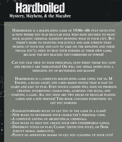 Hardboiled - A Pulp Noir RPG of Mystery, Mayhem, & the Macabre (PDF)